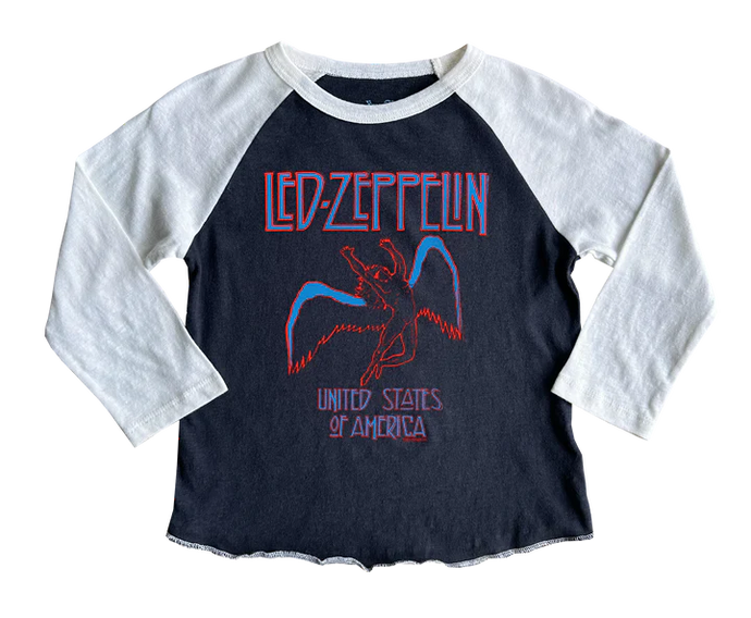 Rowdy Sprout - Led Zeppelin USA Tour LS Raglan Tee