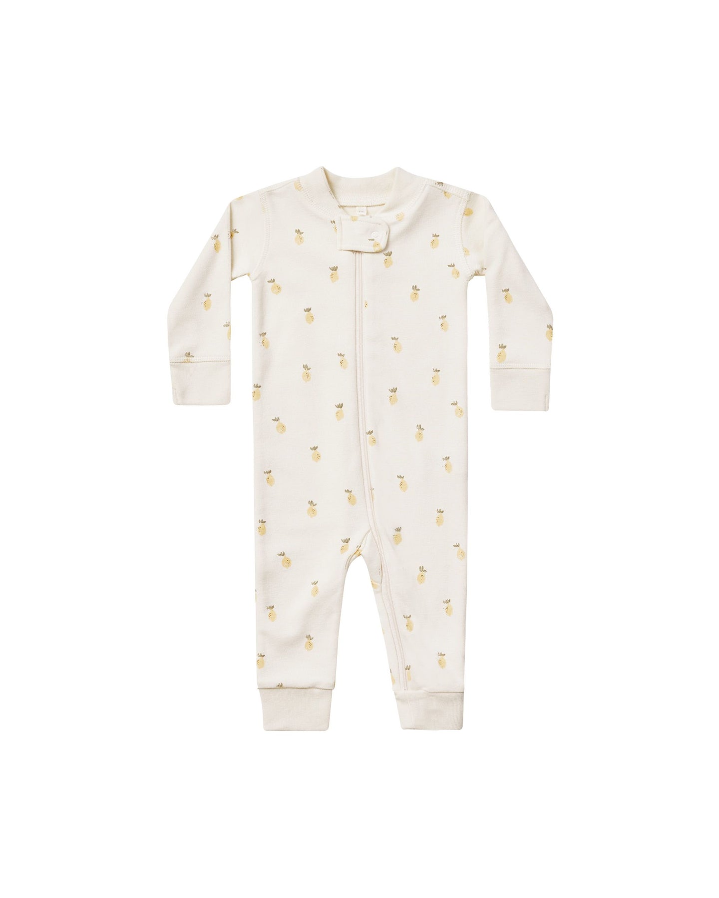 Quincy Mae - Zip Long Sleeve Sleeper - Ivory Lemons