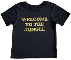 Rowdy Sprout - Welcome To The Jungle Organic Tee - Jet Black