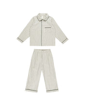 Load image into Gallery viewer, Rylee + Cru - Long Sleeve Pajamas - Forest Pinstripe