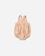 Load image into Gallery viewer, Quincy Mae - Organic Penny Romper - Melon Gingham