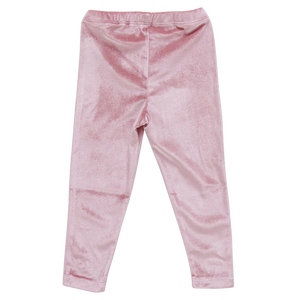 Pink Chicken - Girls Velour Legging - Mauve