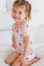 Load image into Gallery viewer, Caden Lane - Two Piece Short Pajama Set - Let's Be Mermaids