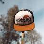 Tiny Whales - Mountains Calling Foam Trucker Hat - Natural/Rust