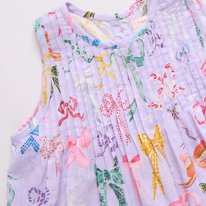 Pink Chicken - Baby Girls Jaipur 2 - Piece Set - Lavender Watercolor Bows