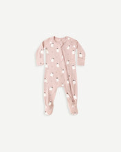 Load image into Gallery viewer, Bamboo Zip Footie - Pink Ghosts