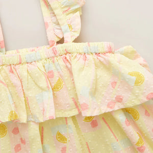 Pink Chicken - Girls Amalia Dress - Pink Lemonade