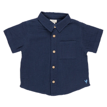 Load image into Gallery viewer, Pink Chicken - Boys Jack Shirt - Navy