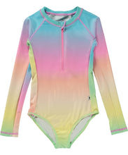 Load image into Gallery viewer, Molo - Necky Swimsuit - Sorbet Rainbow