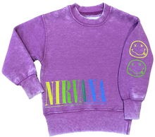 Load image into Gallery viewer, Rowdy Sprout - Nirvana Plum Crewneck