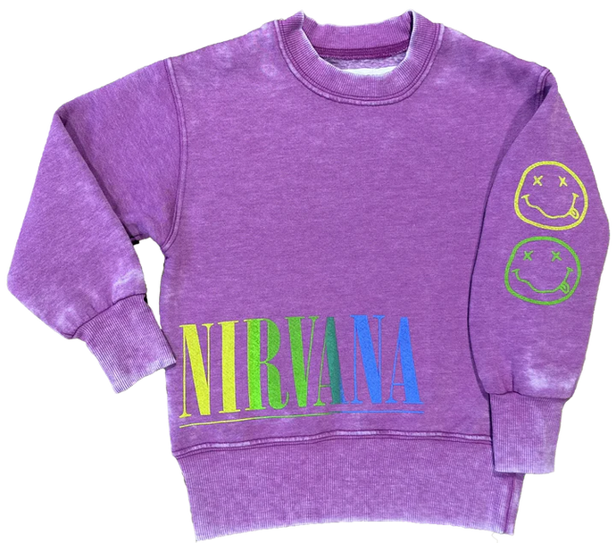 Rowdy Sprout - Nirvana Plum Crewneck