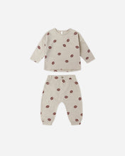 Load image into Gallery viewer, Rylee + Cru - Tee + Pant Set - Footballs