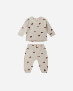 Rylee + Cru - Tee + Pant Set - Footballs