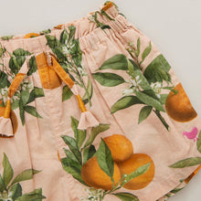 Load image into Gallery viewer, Pink Chicken - Girls Theodore Short - Pink Botanical Oranges
