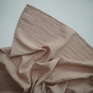 Mushie - Organic Cotton Muslin Swaddle Blanket - Pale Taupe