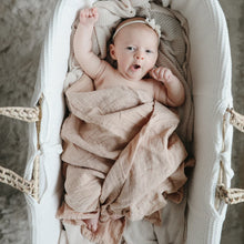 Load image into Gallery viewer, Mushie - Organic Cotton Muslin Swaddle Blanket - Pale Taupe