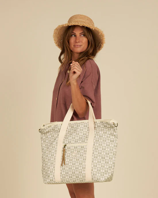Rylee + Cru - Cooler Tote - Palm Check