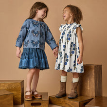 Load image into Gallery viewer, Pink Chicken - Girls Stevie Dress - Navy Buttercup Floral