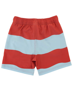 Feather 4 Arrow - Wave Stripe Volley Trunk - Chili Pepper