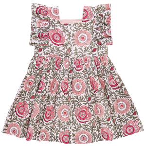 Pink Chicken - Elsie Dress - Pink Lisbon Floral