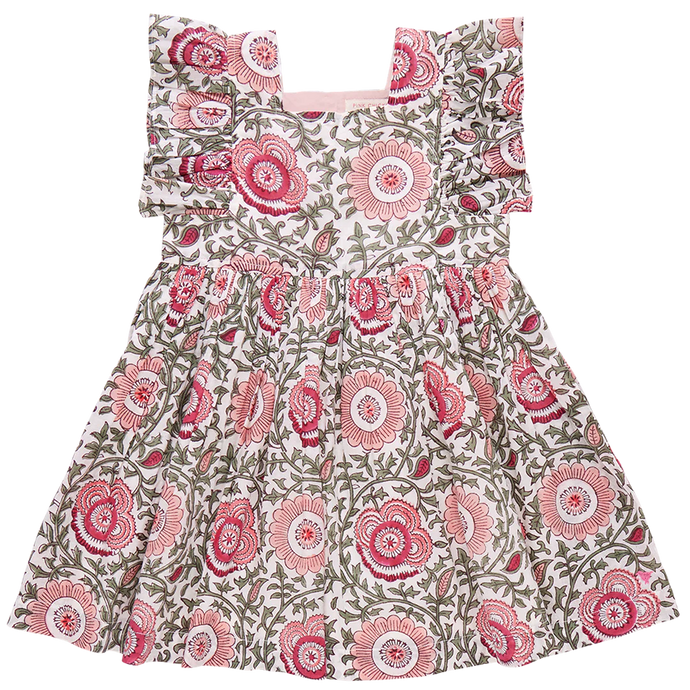 Pink Chicken - Elsie Dress - Pink Lisbon Floral