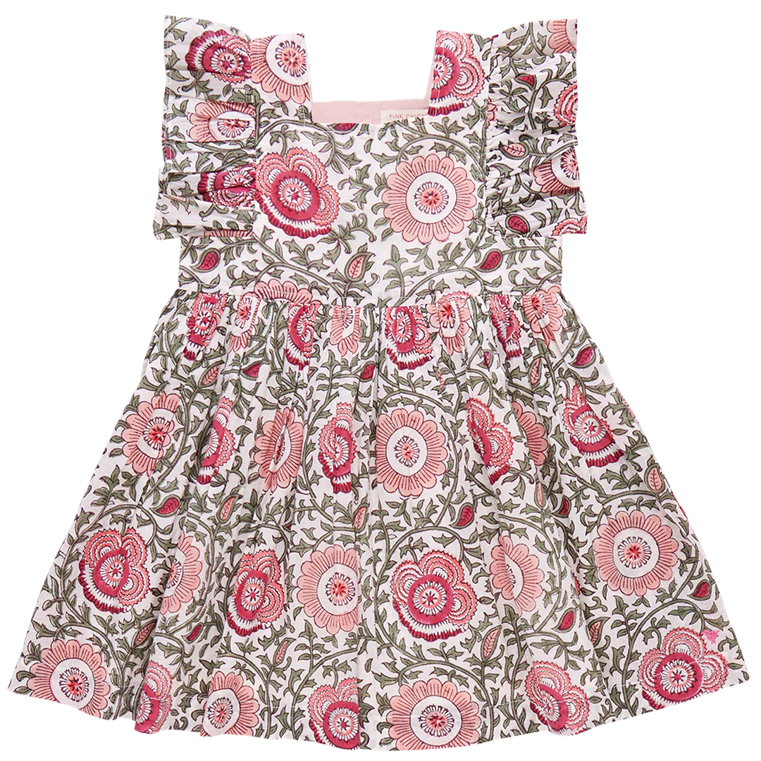 Pink Chicken - Elsie Dress - Pink Lisbon Floral