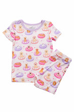 Load image into Gallery viewer, Caden Lane - Two Piece Short Pajama Set - Poolside Pups Pink