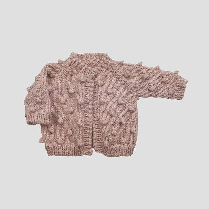 The Blueberry Hill - Popcorn Cardigan- Blush