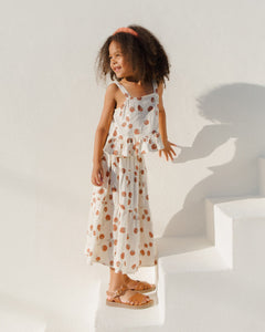 Rylee + Cru - Tiered Midi Skirt - Tomatoes