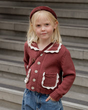 Load image into Gallery viewer, Rylee + Cru - Collared Cardigan - Burgundy