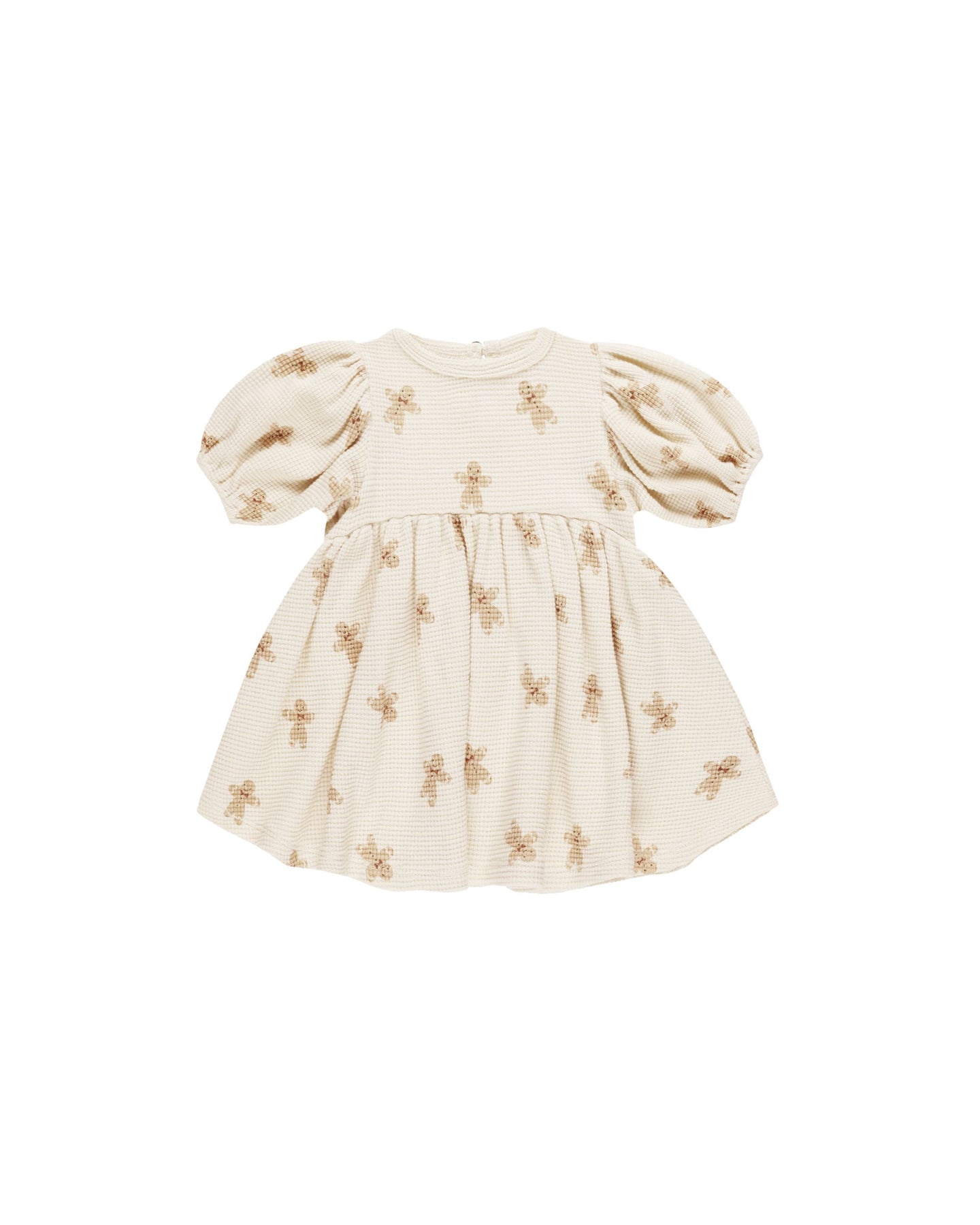 Quincy Mae - Organic Waffle Babydoll Dress - Gingerbread