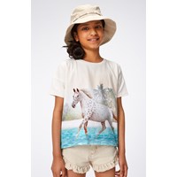 Molo - Raeesa  Organic SS T-Shirt - Horse On Beach