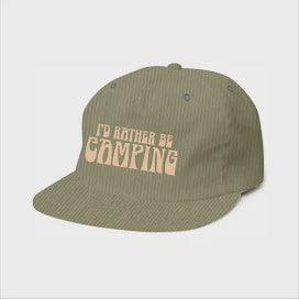 Tiny Whales - Rather Be Camping Unconstructed Snap Back - Pine