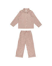 Load image into Gallery viewer, Rylee + Cru - Long Sleeve Pajamas - Brick Gingham