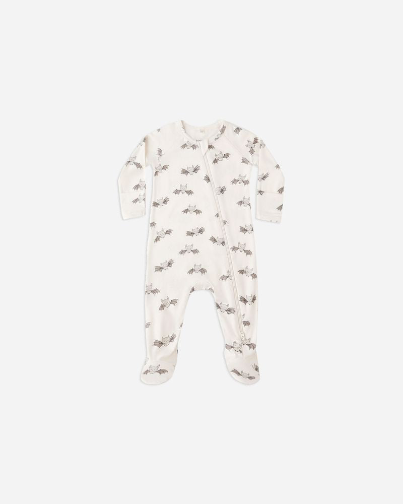 Quincy Mae - Bamboo Zip Footie - Bats