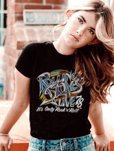 Load image into Gallery viewer, Rowdy Sprout - Rolling Stones Organic SS Tee - Jet Black