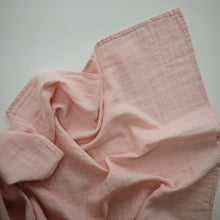 Load image into Gallery viewer, Mushie - Organic Cotton Muslin Swaddle Blanket - Rose Vanilla