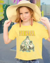 Load image into Gallery viewer, Rowdy Sprout - Nirvana Not Quite Crop Organic Tee - Sunrise