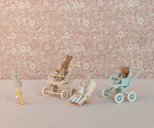 Maileg - Stroller, Baby - Rose