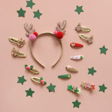 Load image into Gallery viewer, Rockahula - Jolly Pom Pom Reindeer Ears Headband