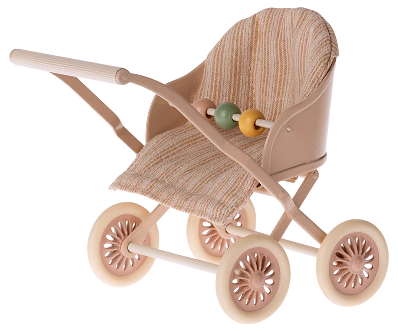 Maileg - Stroller, Baby - Rose