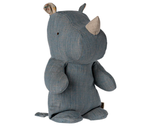 Maileg - Safari Friends, Small Rhino - Blue/ Sand