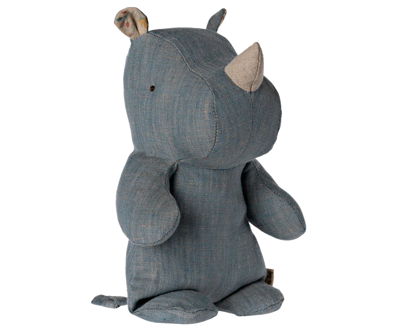 Maileg - Safari Friends, Small Rhino - Blue/ Sand