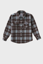 Load image into Gallery viewer, Patch Flannel Shirt - Sky Blue