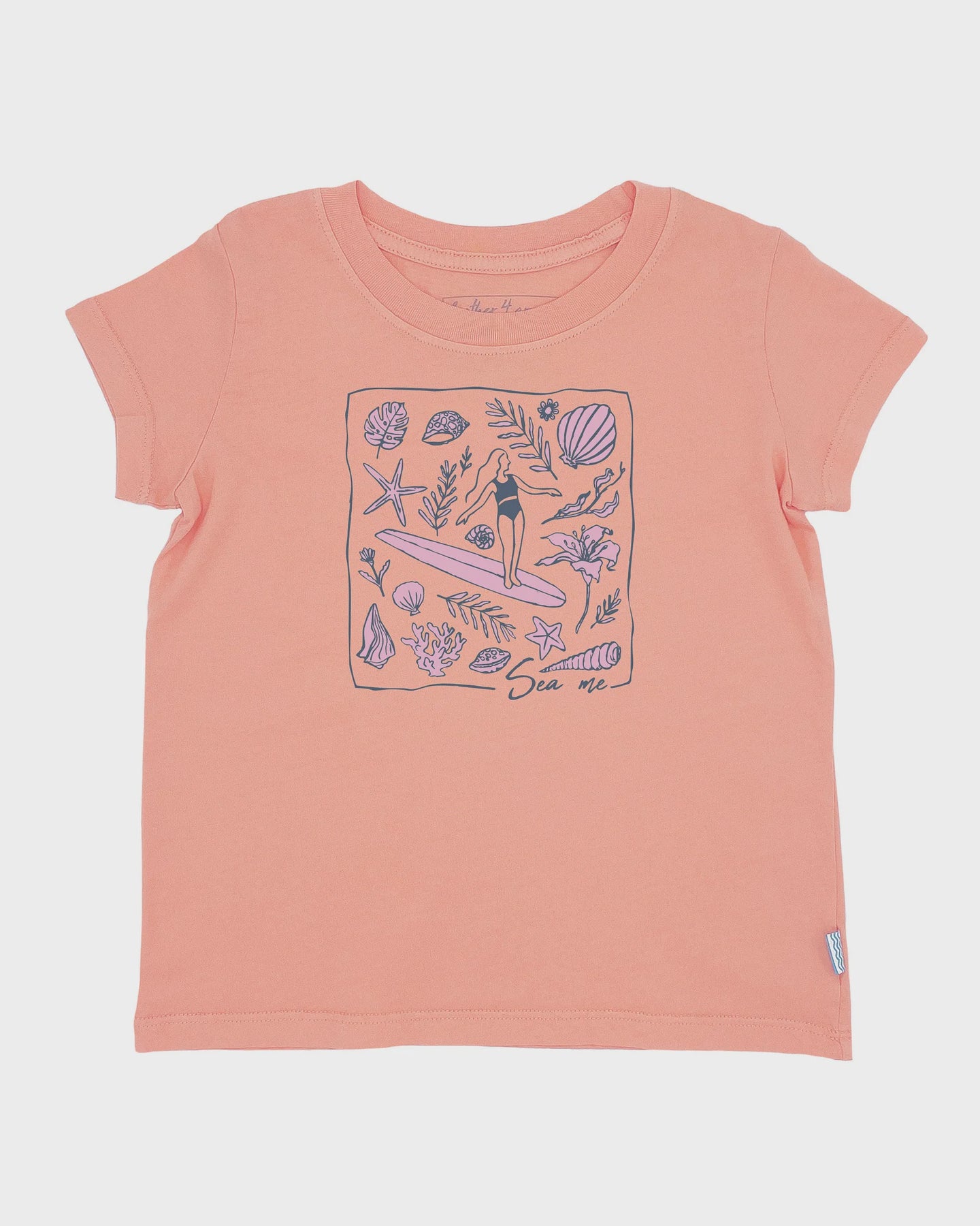 Feather 4 Arrow - Sea Me Everyday Tee - Papaya
