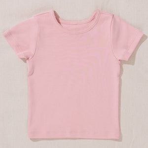 Pink Chicken - Short Sleeve Seesaw Rib T-Shirt - Pink