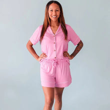 Load image into Gallery viewer, Posh Peanut - Pink Peony -  Women&#39;s Short Luxe Loungewear