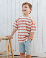 Load image into Gallery viewer, Rylee + Cru - Relaxed Tee - Poppy Stripe