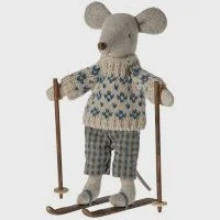 Load image into Gallery viewer, Maileg - Winter Mouse With Ski Set - Dad