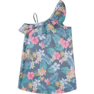 Sol Angeles - Rio Floral One Shoulder Ruffle Dress